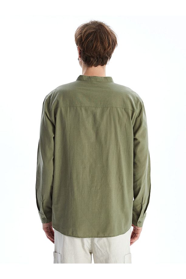 XSIDE Regular Fit Uzun Kollu Poplin Erkek Gömlek - 4