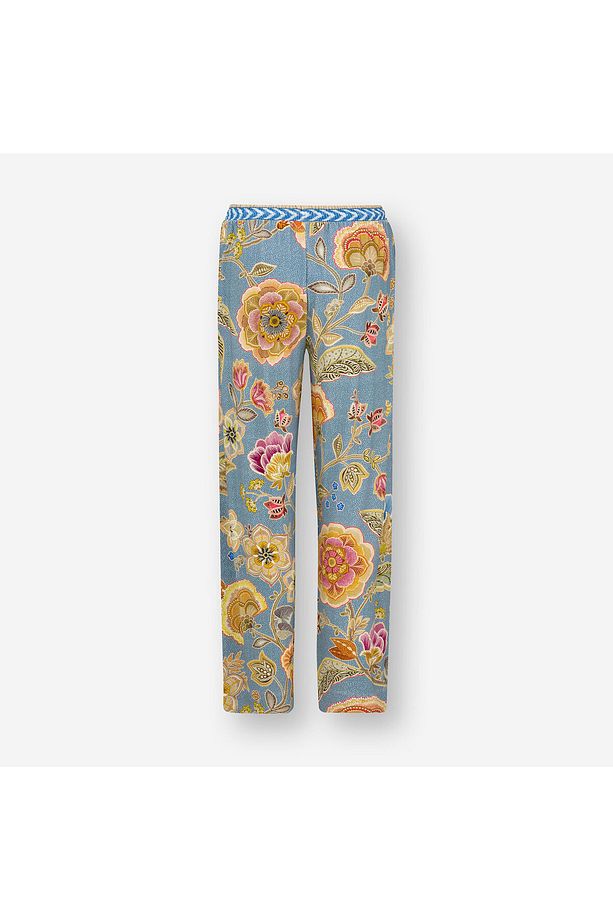 Belin Mavi Viscose Pantolon - 3