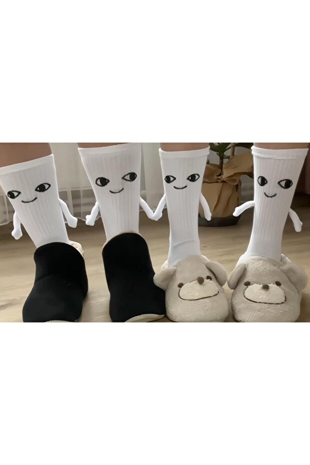 El Ele Tutuşan Çift Çorabı - 1