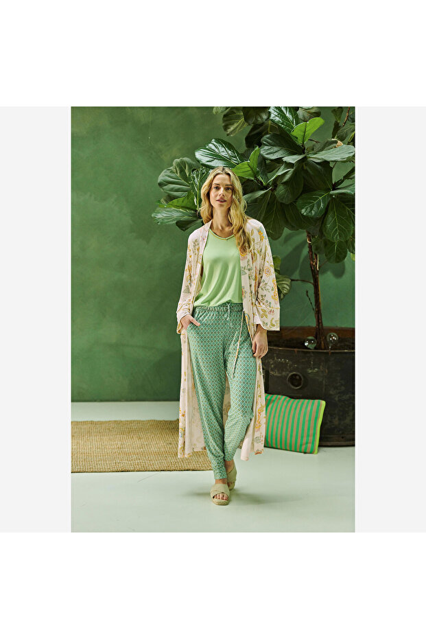 Noa Beyaz Viscose Kimono - 6