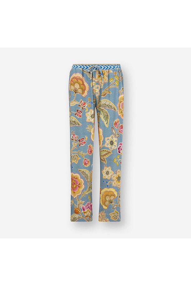 Belin Mavi Viscose Pantolon - 1