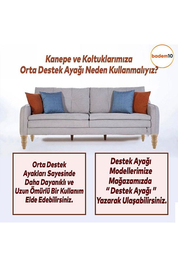 4 ADET Ahşap 17 cm Bağlantı Aparat Mobilya Koltuk Kanepe Berjer Ayağı Yükseltici Ayakları M8 Civata - 4