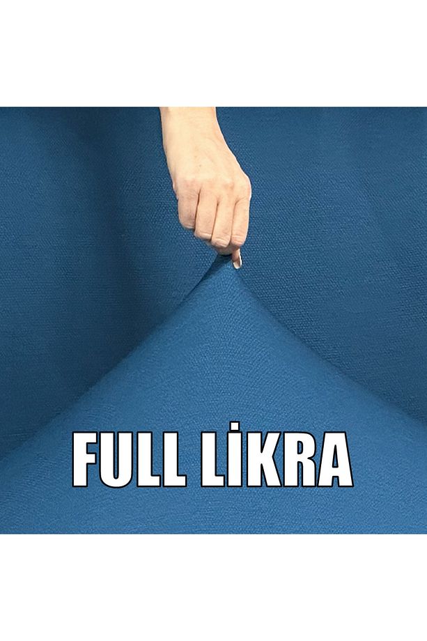 Petek Kumaş 2 Adet Üçlü Çekyat- 2 Adet Tekli Koltuk Kılıfı Seti - 6