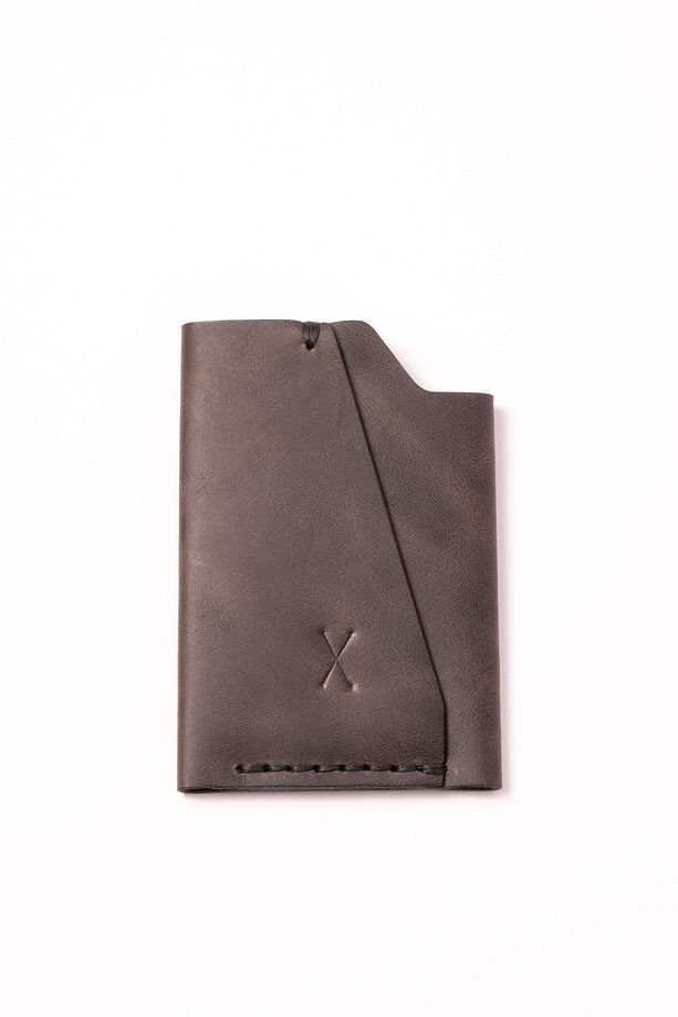 minimal X Urban Kartlık - gerçek deri el yapımı - minimal, şık, pratik - 4