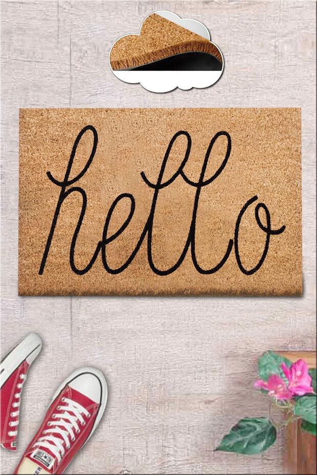 Coco Hello Doğal Koko Paspas,Kıl Kapı Önü Paspası - 2