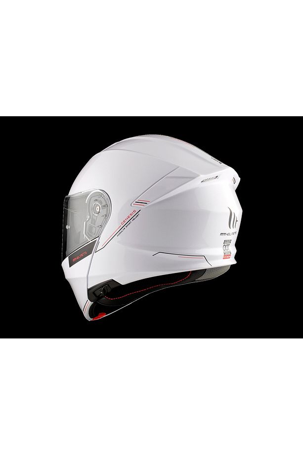 Kask Mt Genesis Sv A2 Çene Açılır Parlak Beyaz - 7