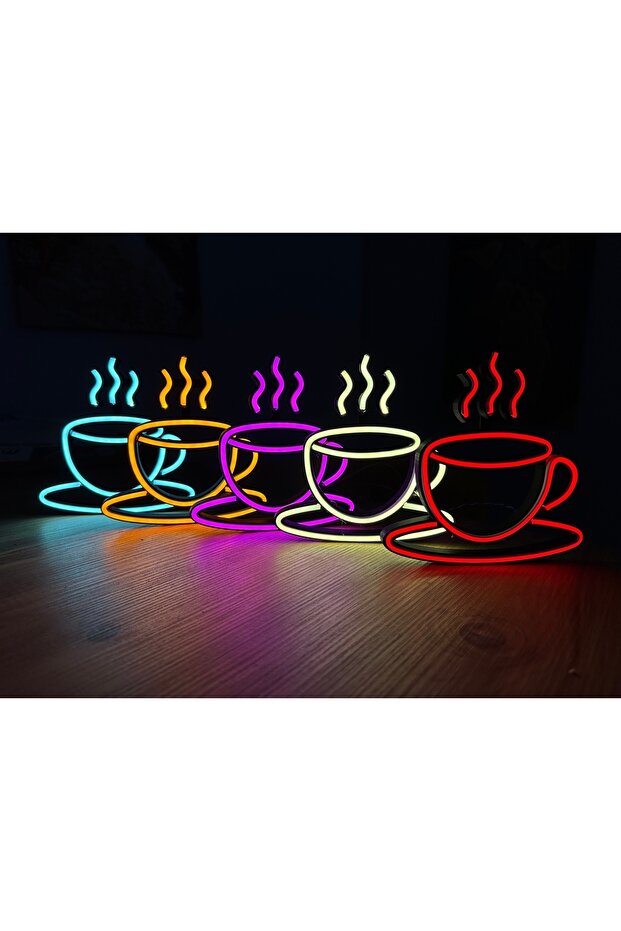 Coffee - Kahve -neon Led Dekoratif Duvar Yazısı Tabelası Aydınlatması Gece Lambası 3d 1 Adet - 2
