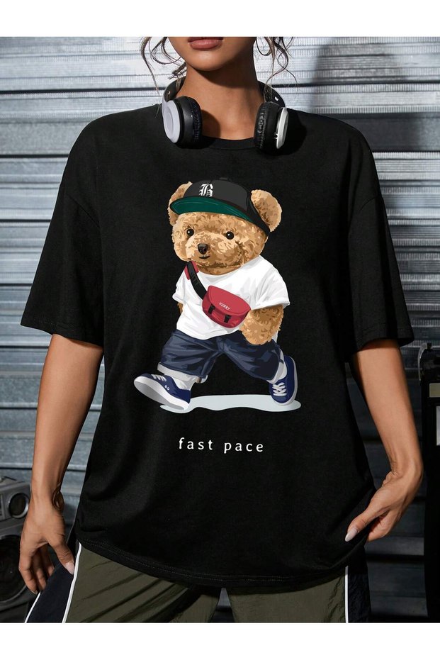 Unisex Stylish Comfortable Oversize Cotton Crew Neck T-Shirt with Special Design Code 30830
