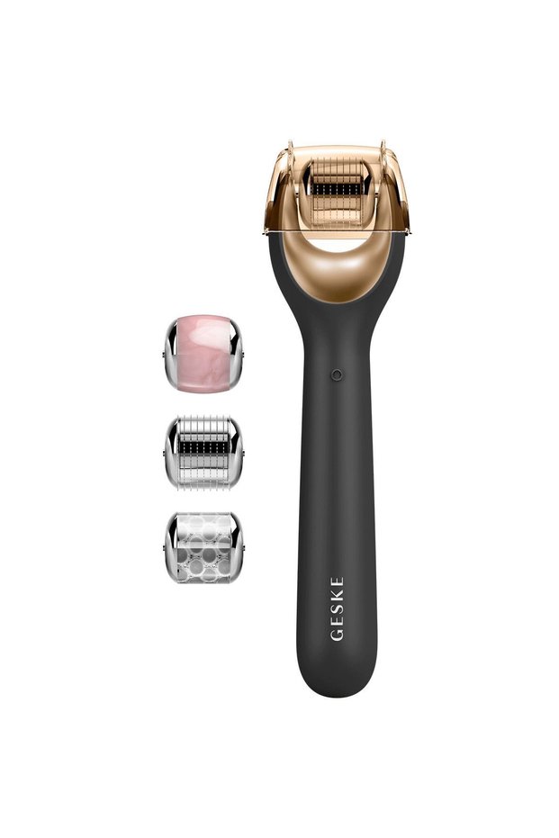 Dermaroller Treatment Device (Micro Needle, Ice Head, Pink Quartz Head) Microneedle Face Roller