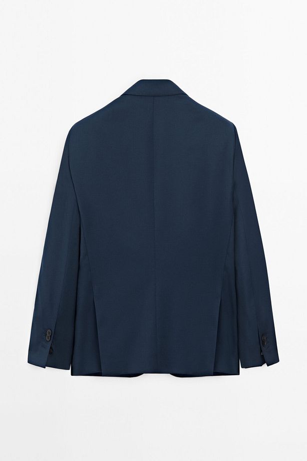 %100 yün klasik blazer - 8