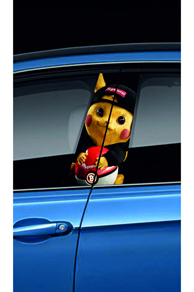 Car Door Post Cover Foil (Right Left Set) (2 Pieces) - 22X52 cm