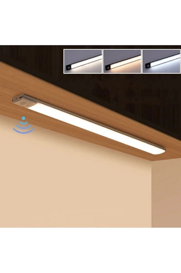 10W Led'li Mutfak ve Dolap İçi 3 Renk Mod'lu USB Şarjlı Sensörlü Armatür - 1