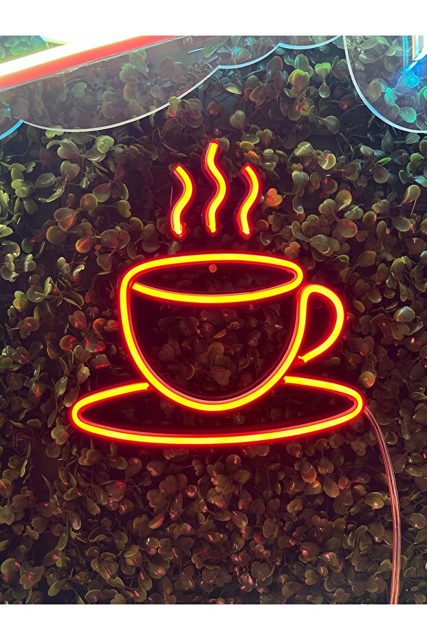 Coffee - Kahve -neon Led Dekoratif Duvar Yazısı Tabelası Aydınlatması Gece Lambası 3d 1 Adet - 1