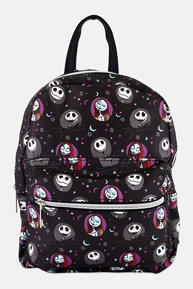 Kids Girl The Nightmare Before Christmas Mini Backpack 27 H x 24 L x 7 W cm, Black Combo