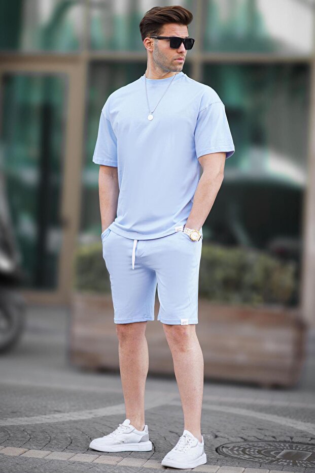 Baby Blue Basic pánské šortky Set 6377 - 2