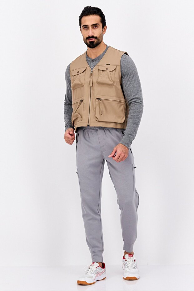 جاكيت رجالي سادة، لون بني - 4