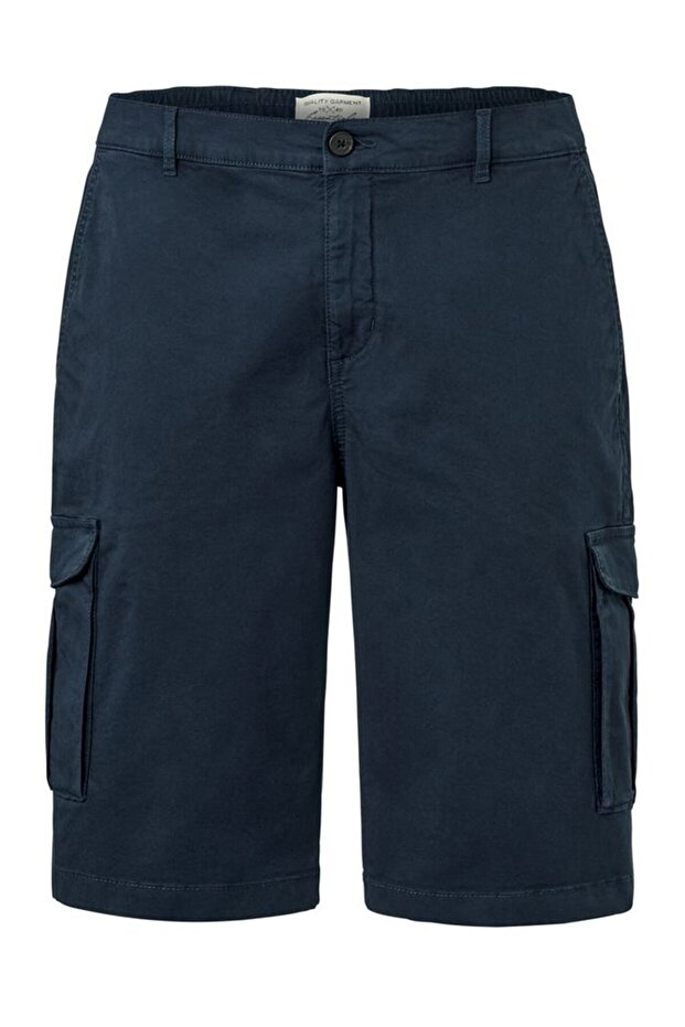 شورت رجالي أساسي، أزرق داكن - 2