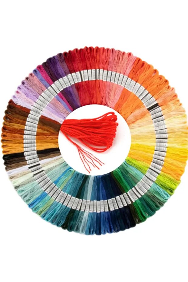 Muline Thread Cross Stitch Embroidery Thread 50 Different Colors Set 7.5 Mt