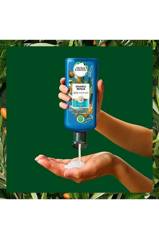 Vegan Şampuan Onarıcı Argan Yağı 350ml X 2 Adet - 3