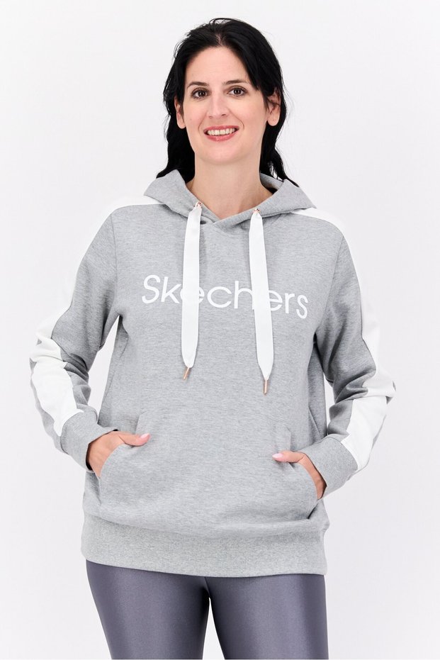 Women Sportswear Fit Long Sleeves Outdoor Sweatshirt, Grey