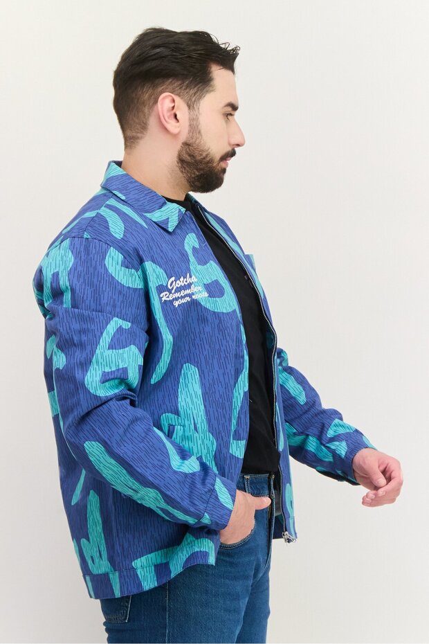 جاكيت وقميص رجالي مطرز، متعدد الألوان - 2