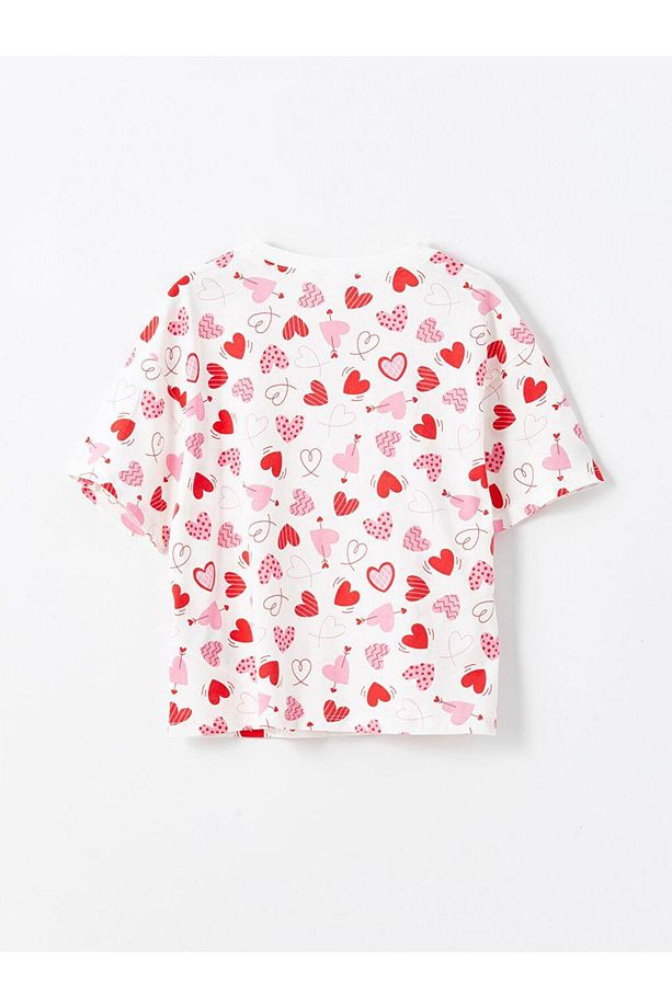 LCW Kids Bisiklet Yaka Kız Çocuk Şortlu Pijama Takımı - 4