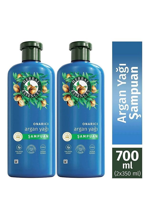 Vegan Şampuan Onarıcı Argan Yağı 350ml X 2 Adet - 1