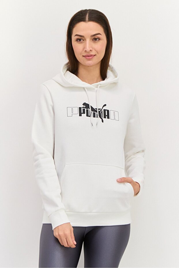 Women Sportswear Fit Long Sleeve Training Sweatshirt, White