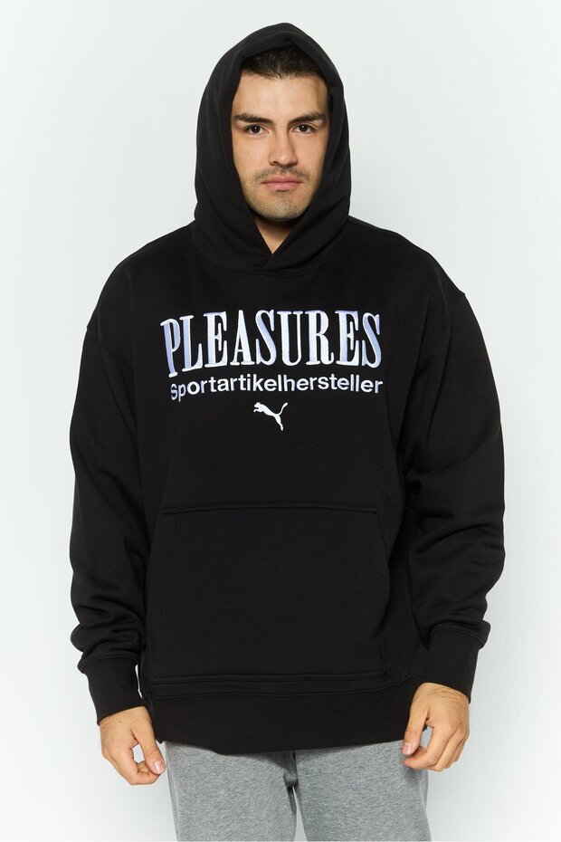 Men Sportswear Fit Long Sleeve Outdoor Hoodies, Black