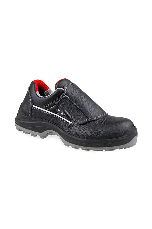 Baskılı Vidala Deri-S2 Unisex İş Güvenliği Ayakkabısı CLASS-X-10-K Siyah - 1