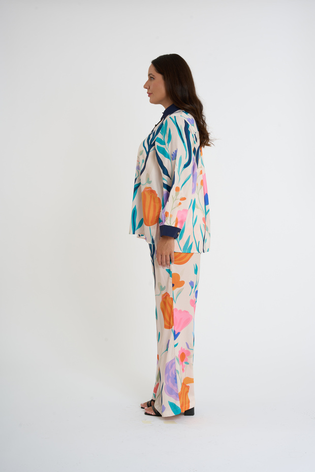 Patterned Buttoned Set - 3