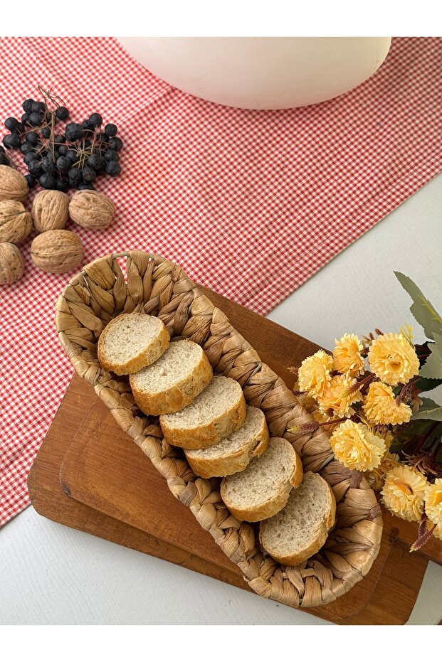 4 Pcs Wicker Breakfast Bread Basket - 6