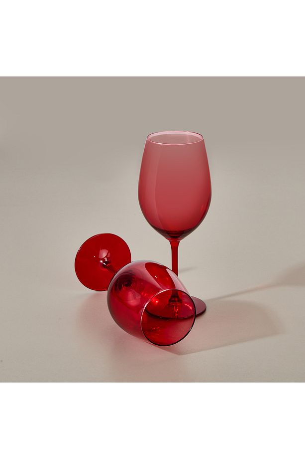Larc 2'li Ayaklı Bardak - Kırmızı - 540 ml - 2
