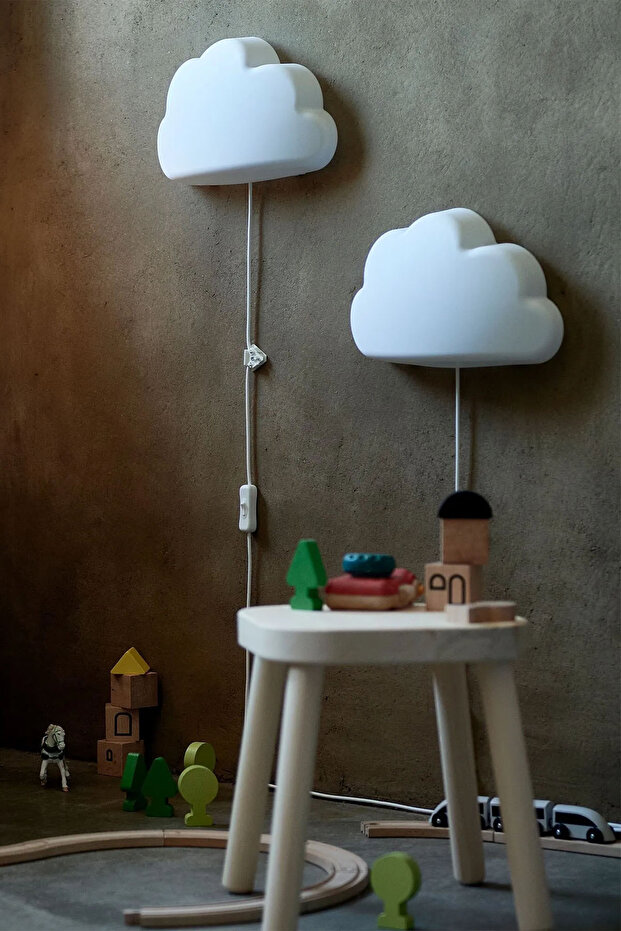 Çocuk Odası Aydınlatma Duvar Gece Lambası Ledli Aplik 28cm JA046 - 4