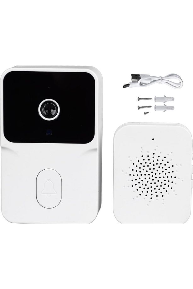 Kamera Kapı Zili Mikrofon Hoparlör HD Gece Görüş APP Kontrolü Ev İçin Akıllı Video kapı Zili - 5