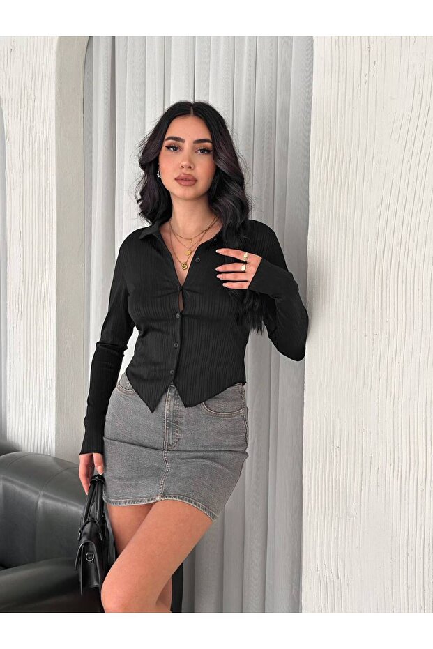 قميص قصير بياقة - 1