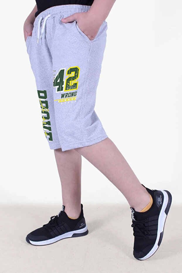 Wrong Printed Boy's Double Pocket Capri - 2