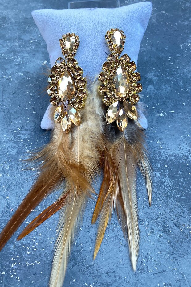 Handcrafted design bridal henna wedding earring