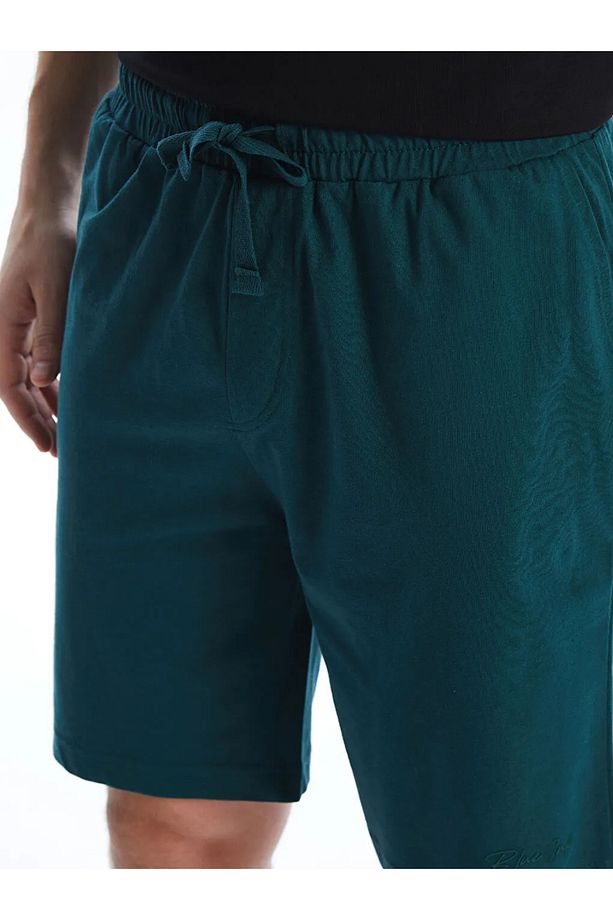 Slim Fit Erkek Pijama Alt Şort - 3