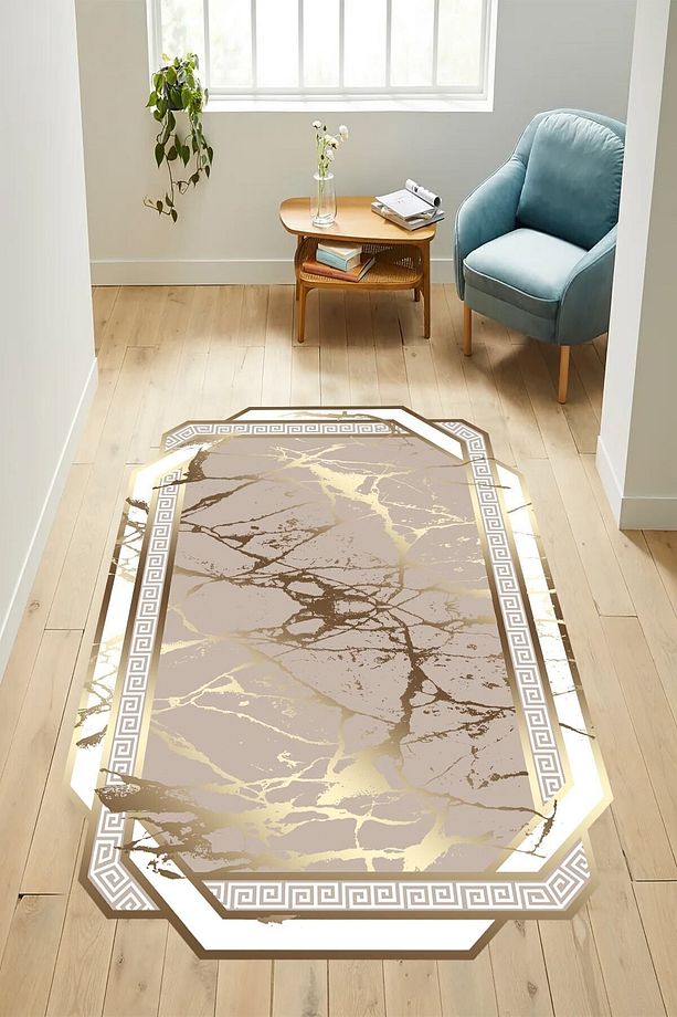 Halı Dijital Baskılı Makinede Yıkanabilir Dekoratif Salon Mutfak Oturma Odası Halısı - 1