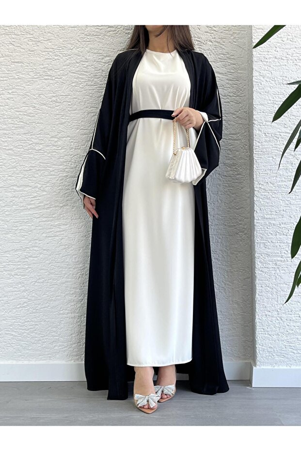 Black Ayça Abaya Set