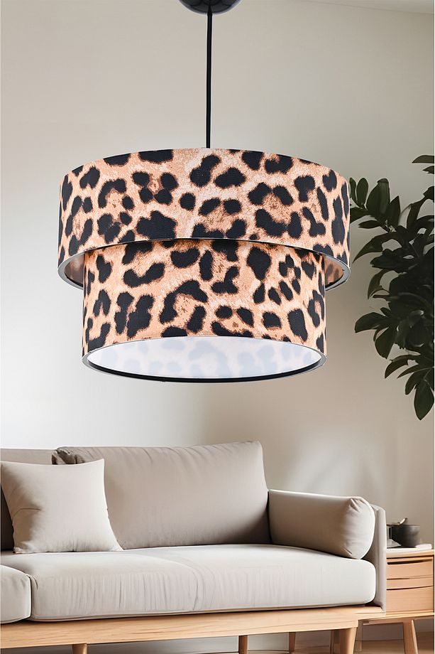 Leopar Desenli Sarkıt Avize - 1