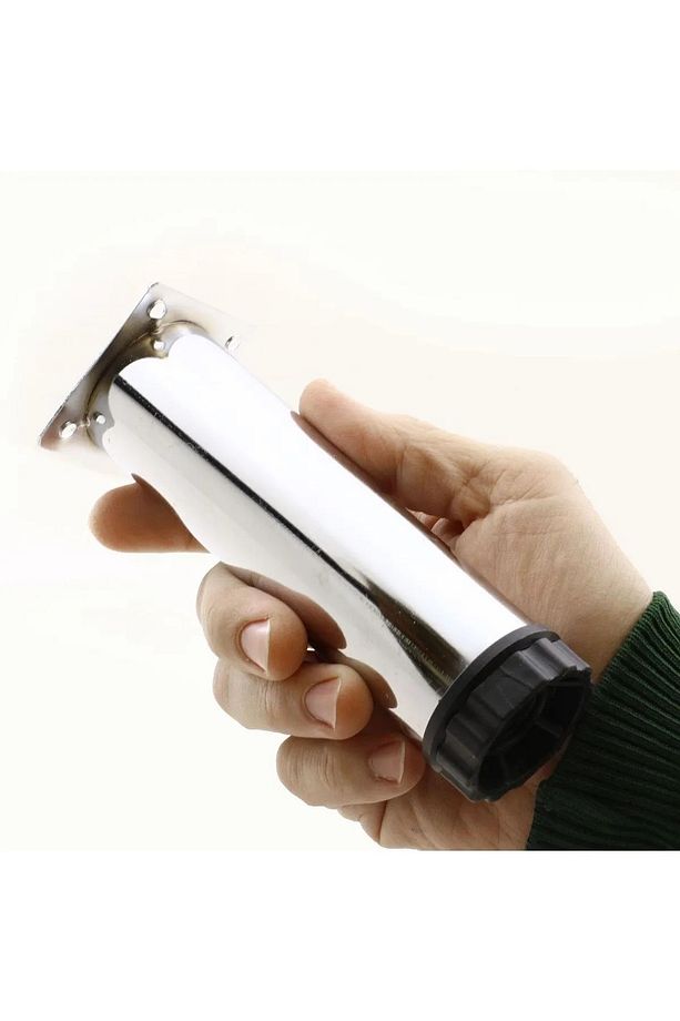 Hobit Ayarlanabilir Metal 15 Cm Krom Mobilya Kanepe Koltuk Baza Yükseltici Destek Ayağı Ayakları. - 4