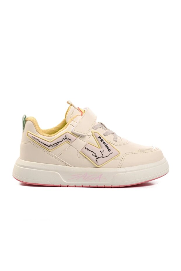 Girl's Cream Sneakers