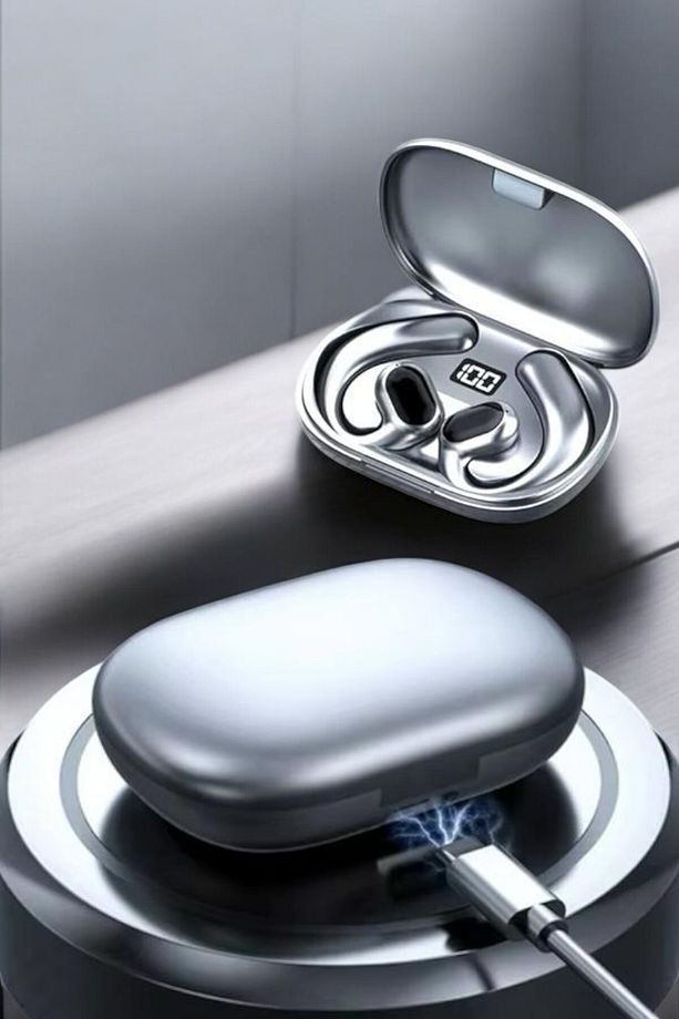 Bluetooth Kulaklık Oyuncu Kulaklığı Küpe Görünümlü Dijital Göstergeli - 4