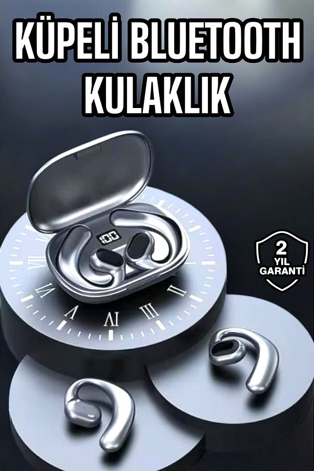 Bluetooth Kulaklık Oyuncu Kulaklığı Küpe Görünümlü Dijital Göstergeli - 1