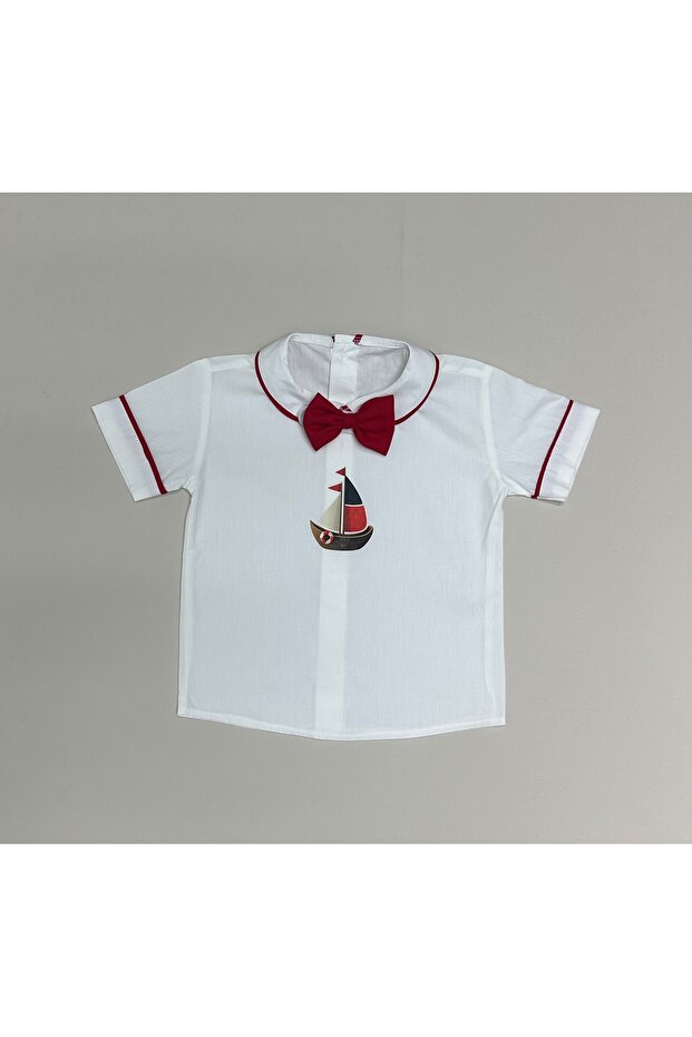 Bow Tie Sailor Concept Red Shirt