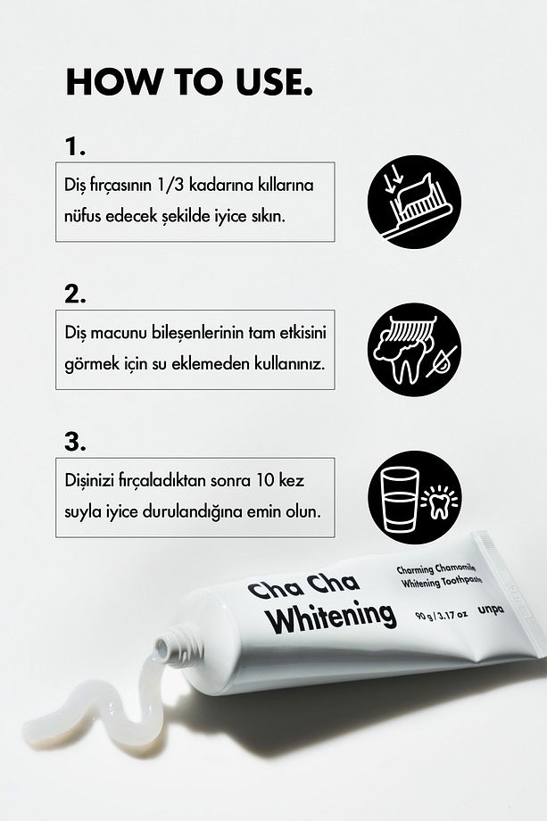 Kahve Içenler Için Kore Vegan Diş Macunu Cha Cha White Toothpaste - 6