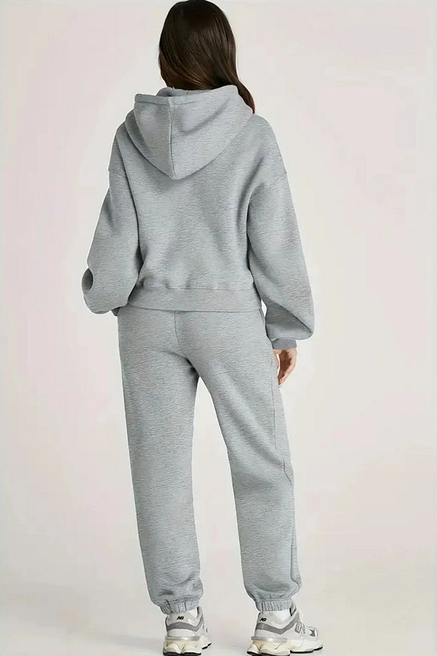 Pamuklu Kadın Oversize Eşofman Takımı - 3