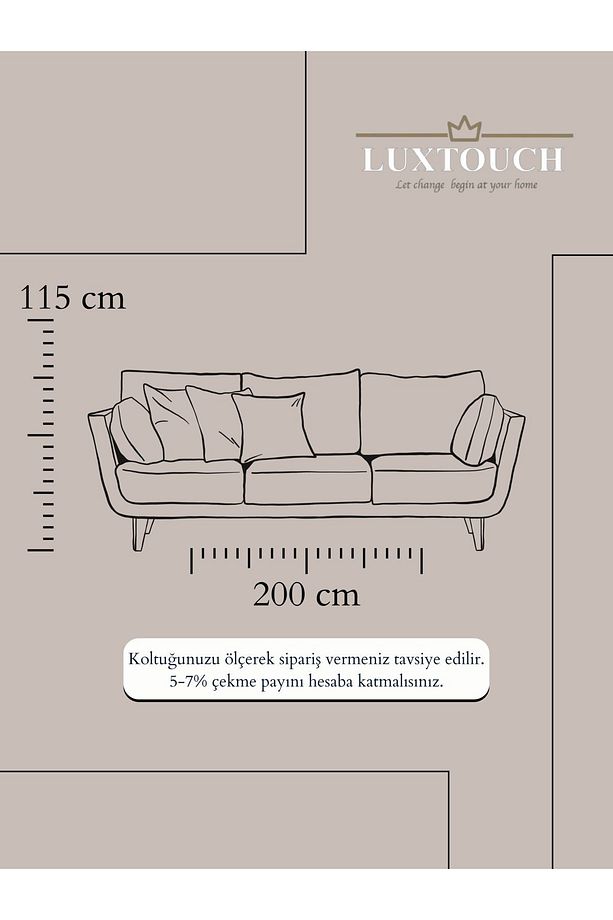 Liva Ponponlu Mercan 2 Adet Koltuk Örtüsü 115x200 Cm Kanepe Divan Çekyat Berjer Örtüsü Püsküllü - 5